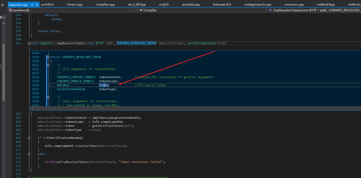 Compiler::impResolveToken and CORINFO_RESOLVED_TOKEN